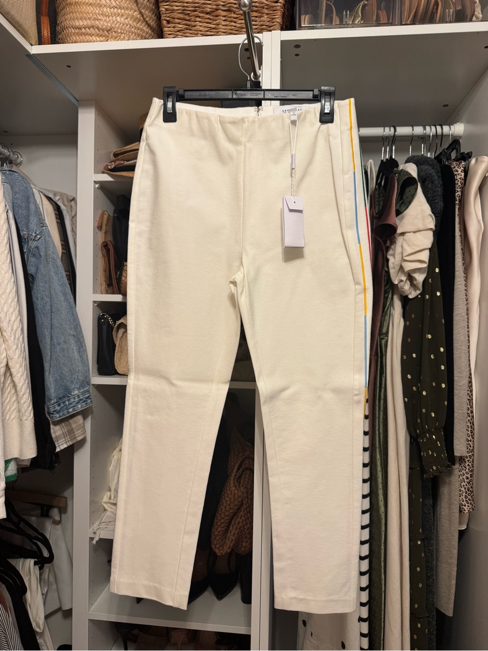 White Straight-Leg Women’s Pants